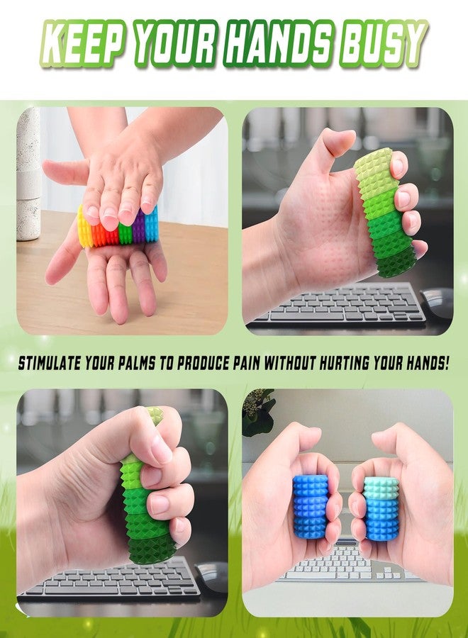 ASIOWELY Detachable Magnetic Little Ouchies Pain Fidget Toys,Spiky Pain Stim Fidget Sensory Toys for Adults Stress Relief,Valentines Day Gifts for Men Woman Quiet Fidgets Grippie Toy Office Workers - Image 2